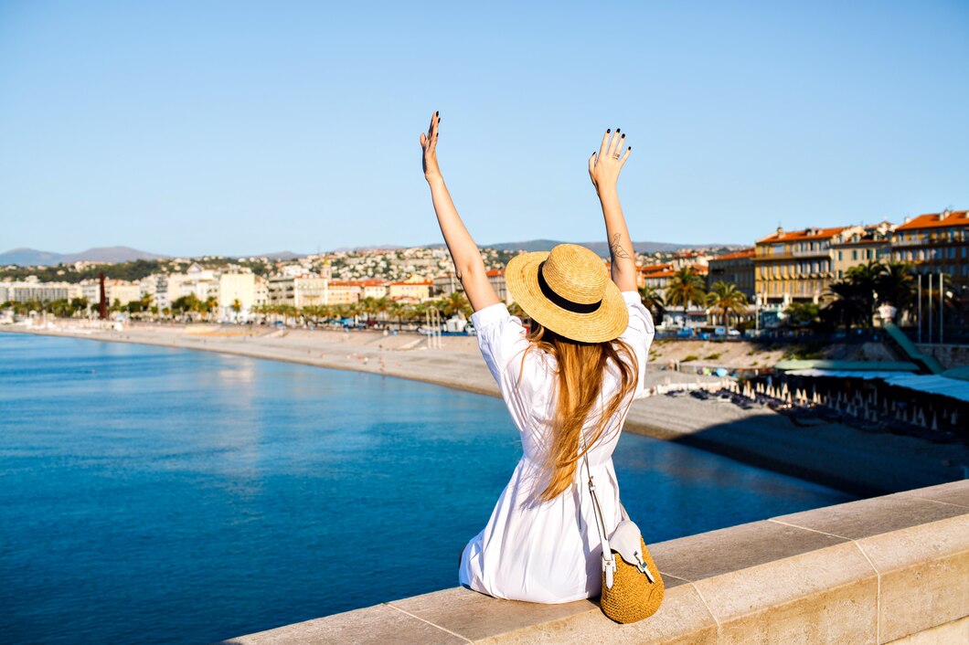 happy-elegant-woman-posing-back-put-her-hand-air-enjoying-amazing-view happy-elegant-woman-posing-back-put-her-hand-air-enjoying-amazing-view