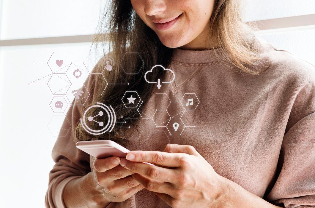 happy-woman-with-phone
